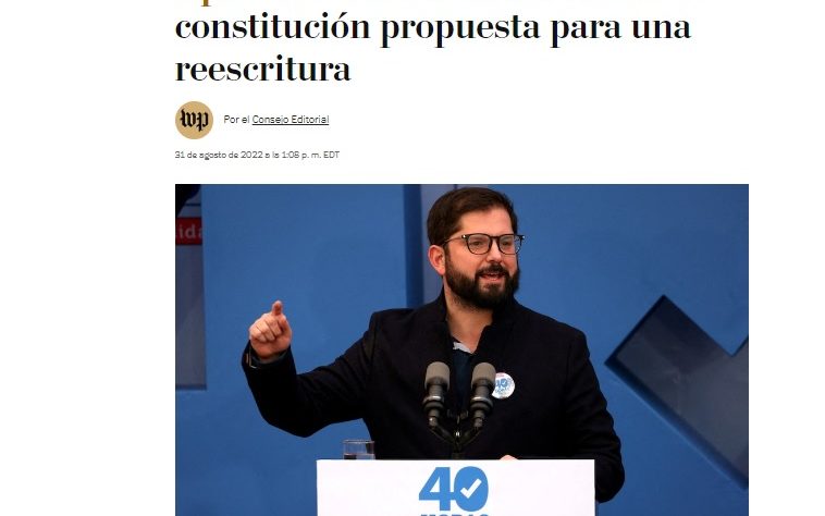 Chile - nueva constitución- washington post