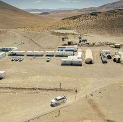 Vista aérea de terreno Proyecto Diablillos, Argentina