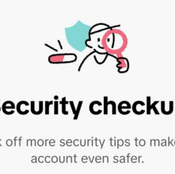 Pantalla de Security checkup en TikTok