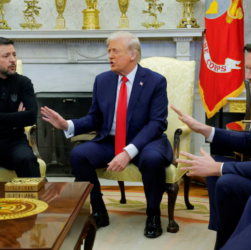 Reunion diplomatica entre Zelenski, Donald Trump y JD Vance en la Casa Blanca. FOTO: Brian Snyder (REUTERS)